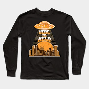 UFO Here to Help Long Sleeve T-Shirt